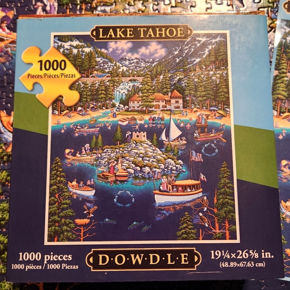 Dowdle Lake Tahoe Jigsaw Puzzle 1000 Pcs COMPLETE